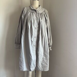 H&M Cream Gathered Neckline Coat